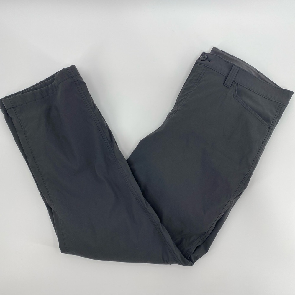 Eddie Bauer Pants Mens Tag 36x30 Actual 36x29 Black Fleece Lined Tech Hiking